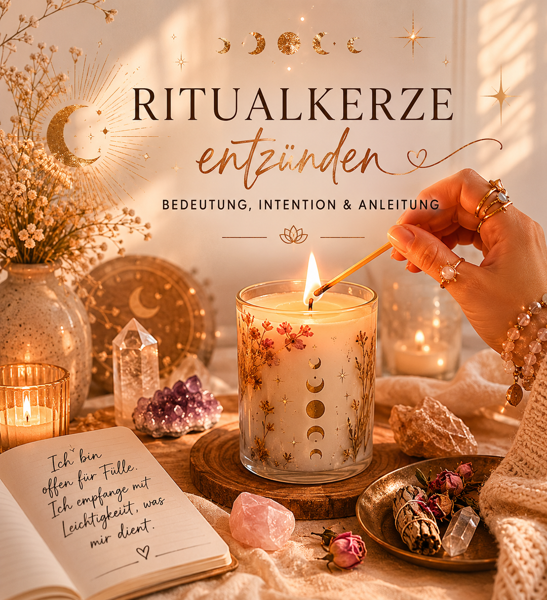 Ritualkerze entzünden – Bedeutung, Intention & Anleitung