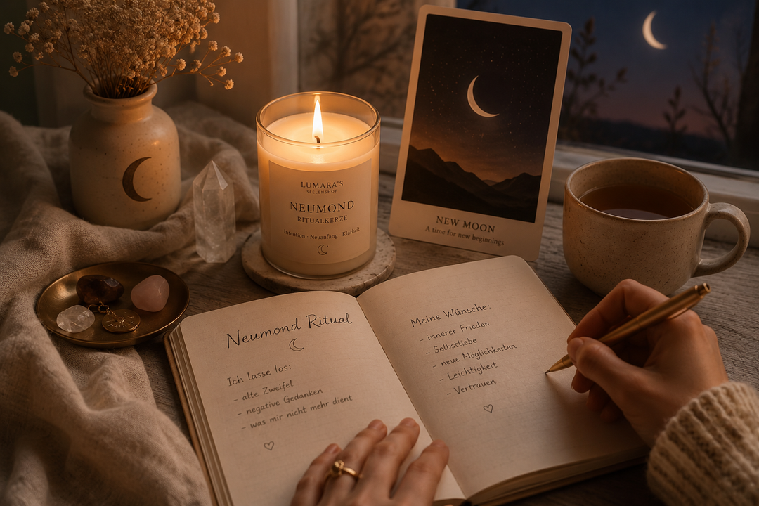 Neumond Ritual für Anfänger – Wünsche manifestieren mit Ritualkerzen