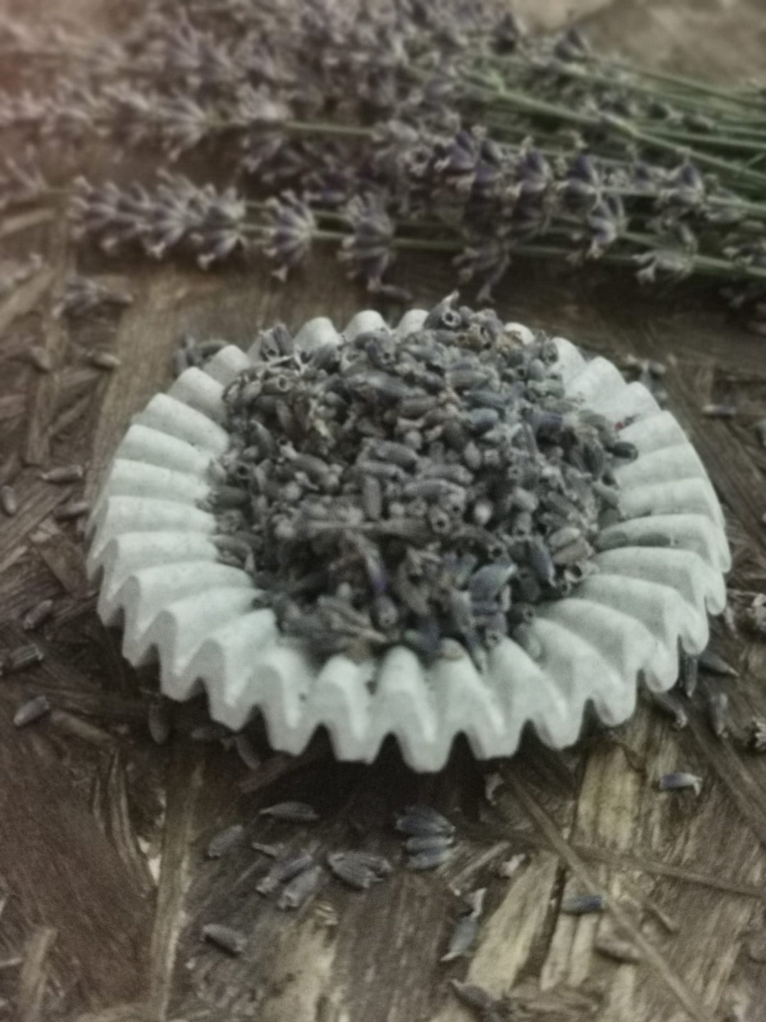 Räucherschale mit Lavendel und Räucherkohle – Bestandteil des LUMARAS Free Ground Rituals